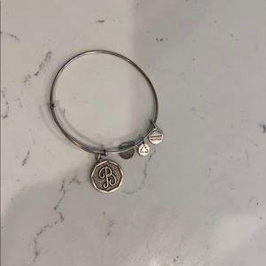 Alex and Ani B initial bracelet